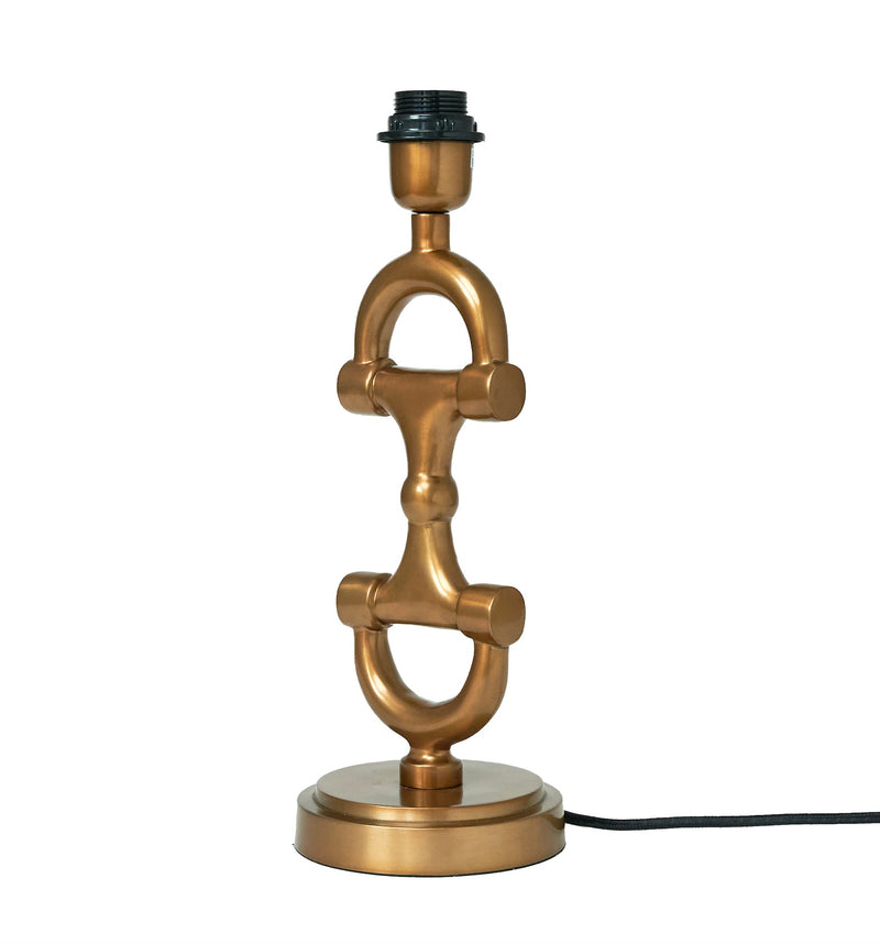 BIT Lamp stand Brass including Black Linnen Shade.