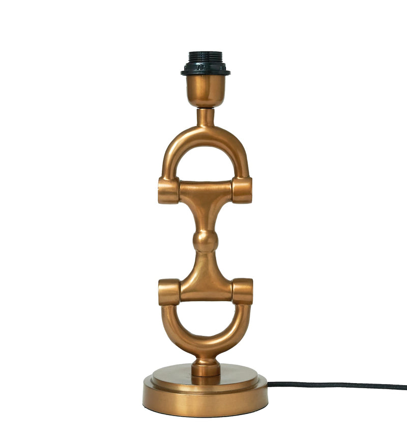 BIT Lamp stand Brass including Black Linnen Shade.