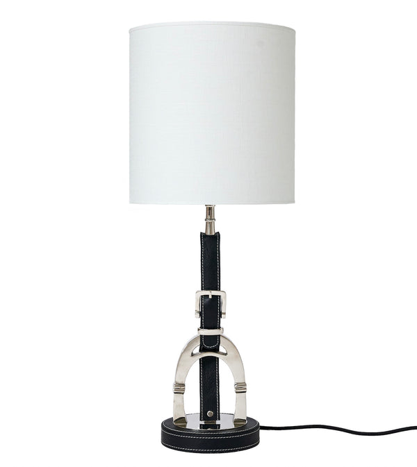 Luxury Stirrup Lamp with Leather.