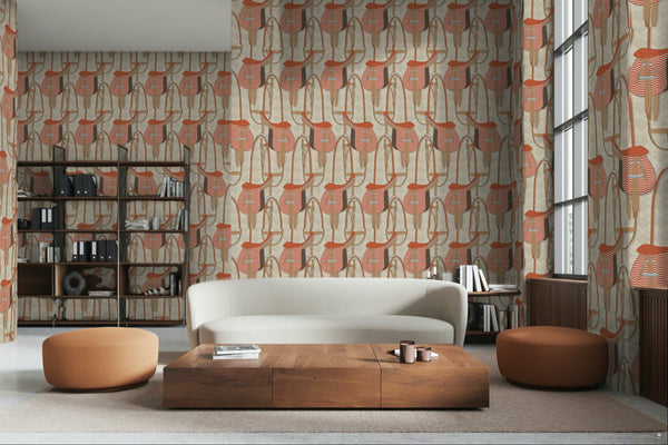 17-09-031-02 Wallpaper Saddle Wall