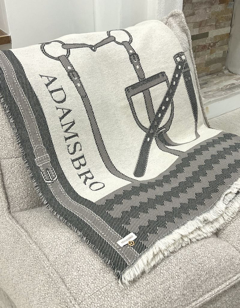 Zig Zag Jacquard Blanket Horses