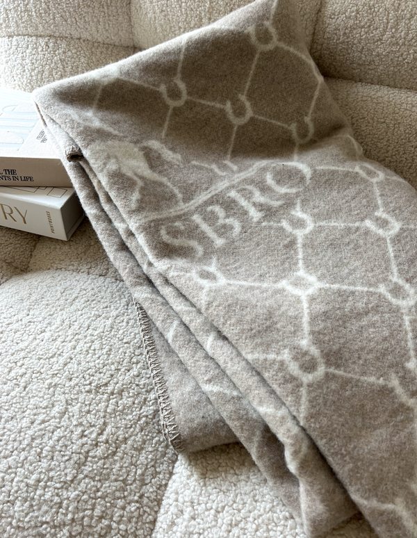 Luxe Merino Throw Beige