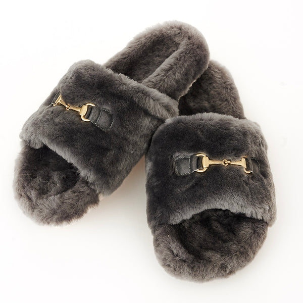 Gucci fur slippers on sale price